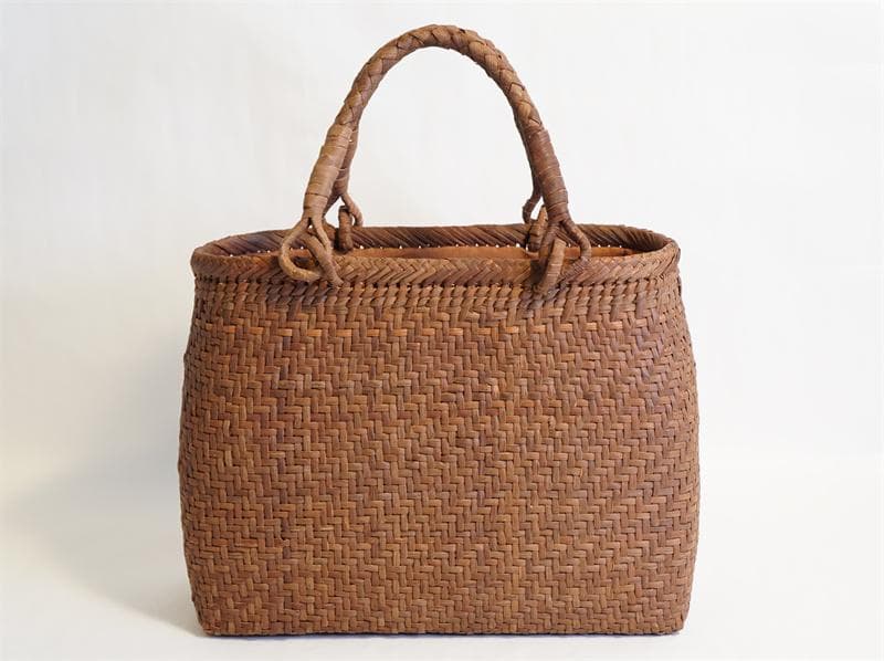 山葡萄　籠　カゴ　かごバック　やまぶどう 細ひご 中布と内ポケット付き