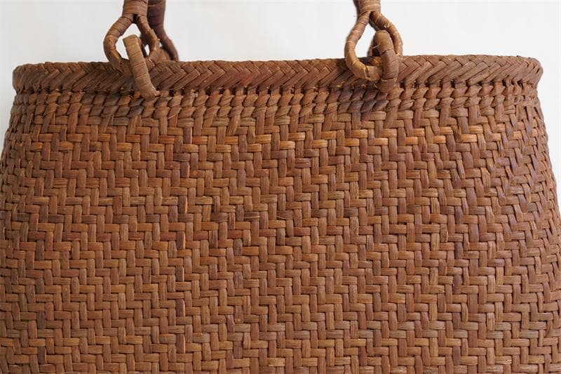 山葡萄　籠　カゴ　かごバック　やまぶどう 細ひご 中布と内ポケット付き