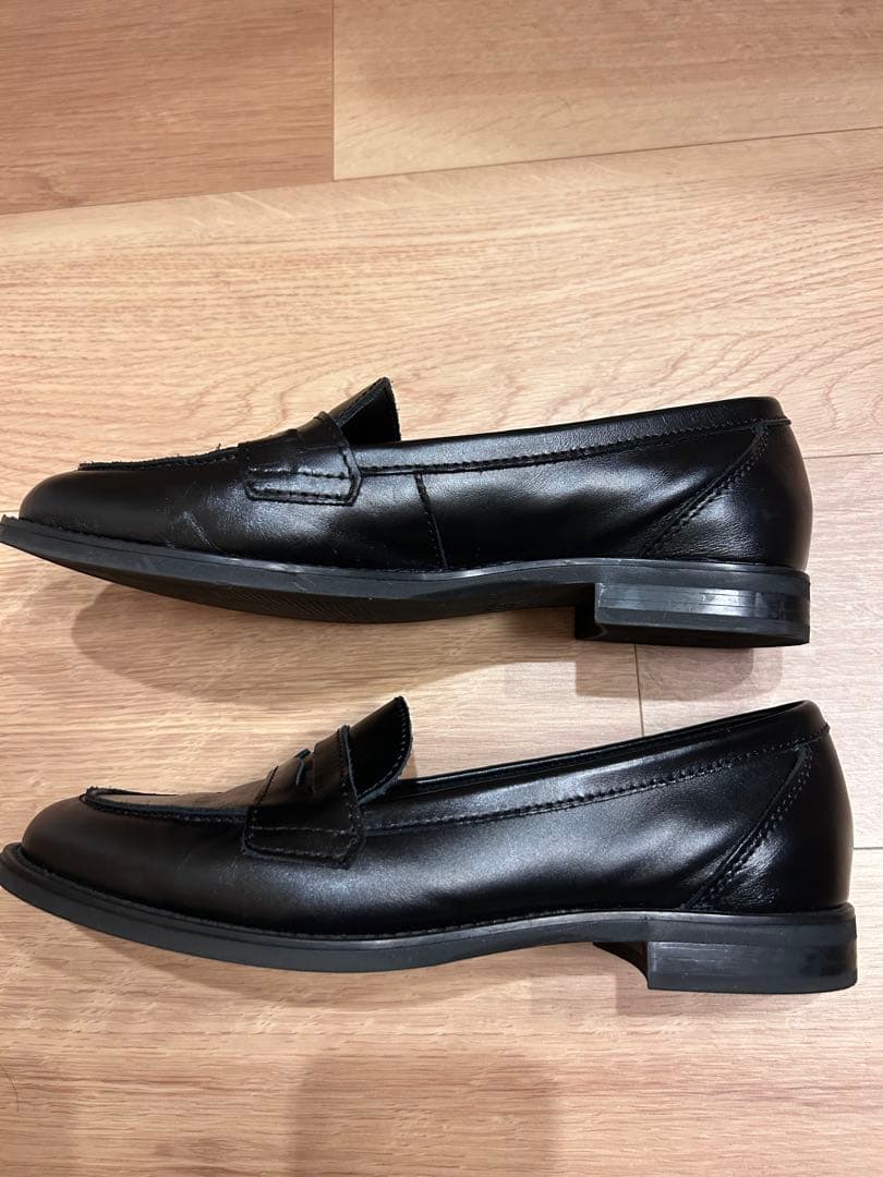 ENESS ブラック ローファー 39 (24.5cm)