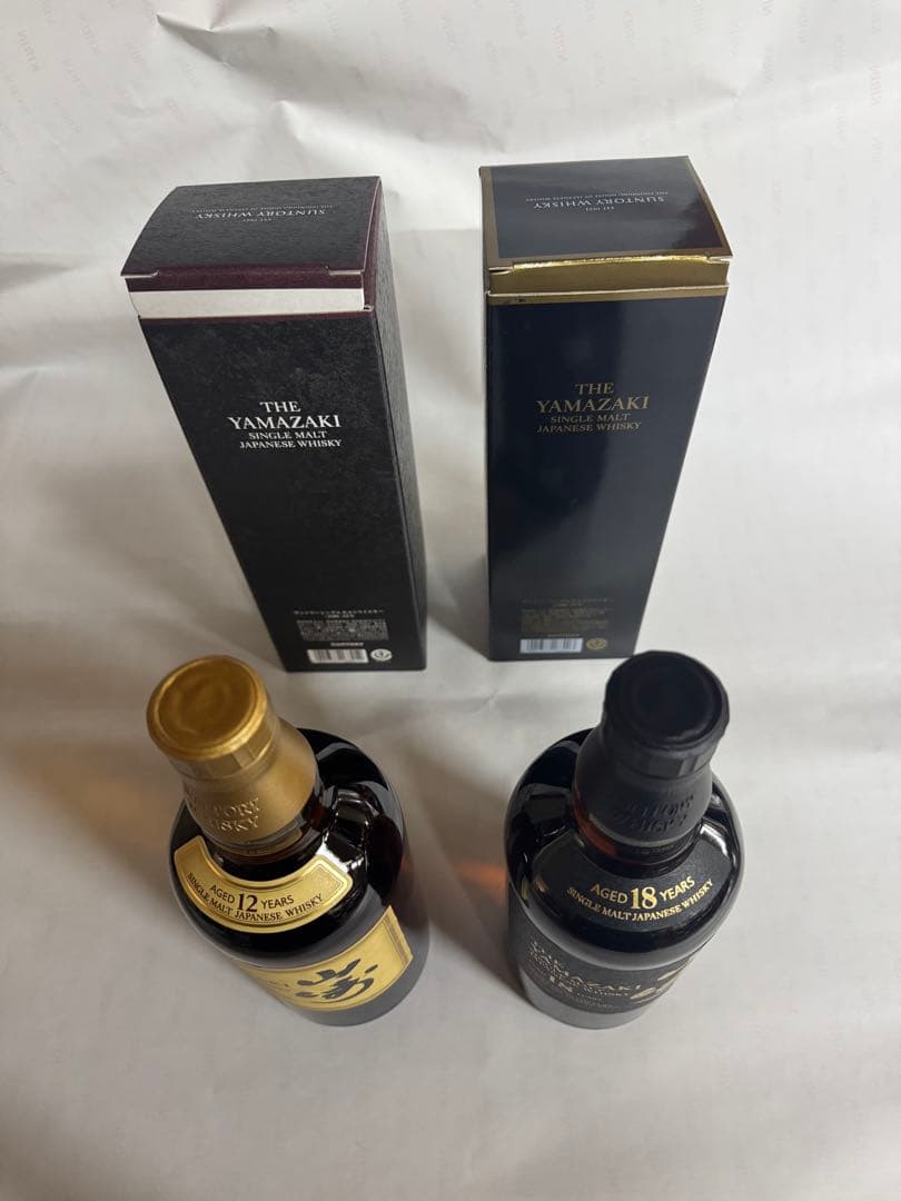 正規❗️箱付き❗️ホログラム付き❗️山崎 12年 & 18年 2本セット❗️