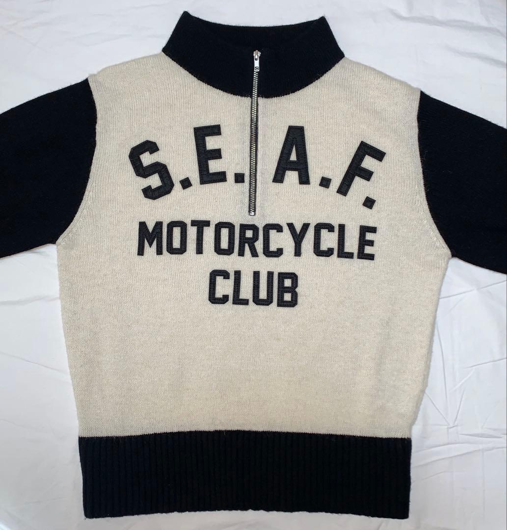 世田谷ベース SEAF モーターサイクル クラブセーター Lサイズ 所ジョージ