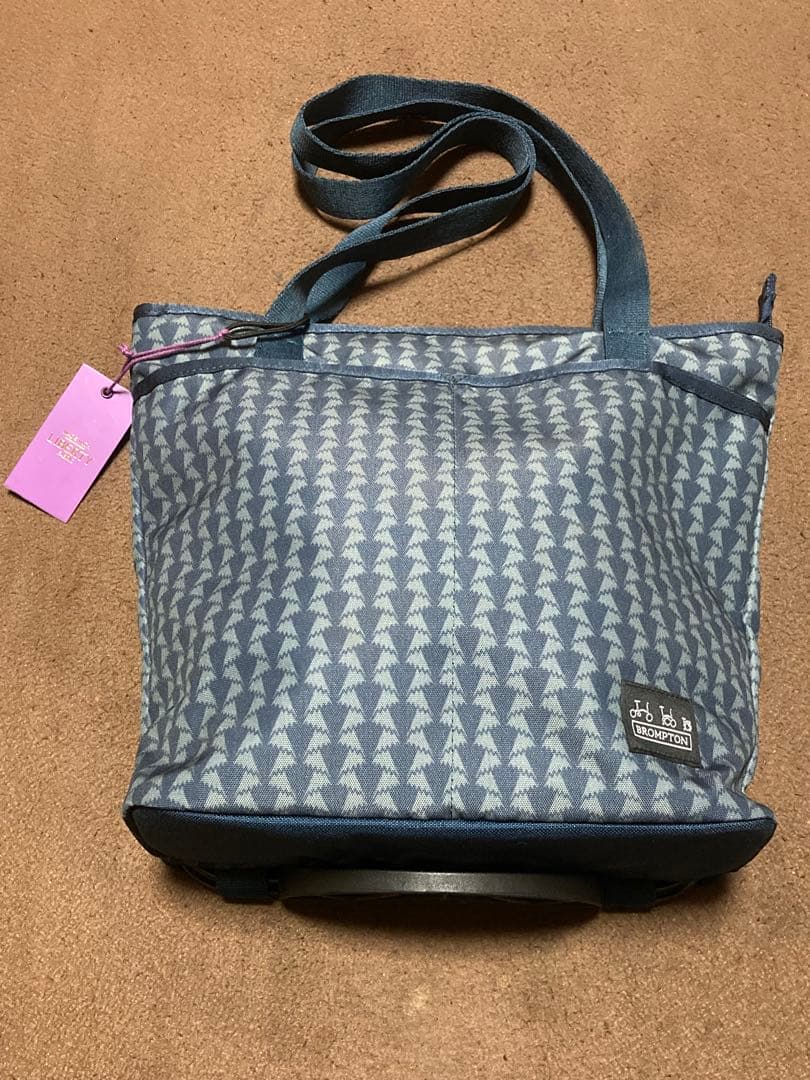 BROMPTON フロントバッグ トートバッグ リバティー ネイビー 9L