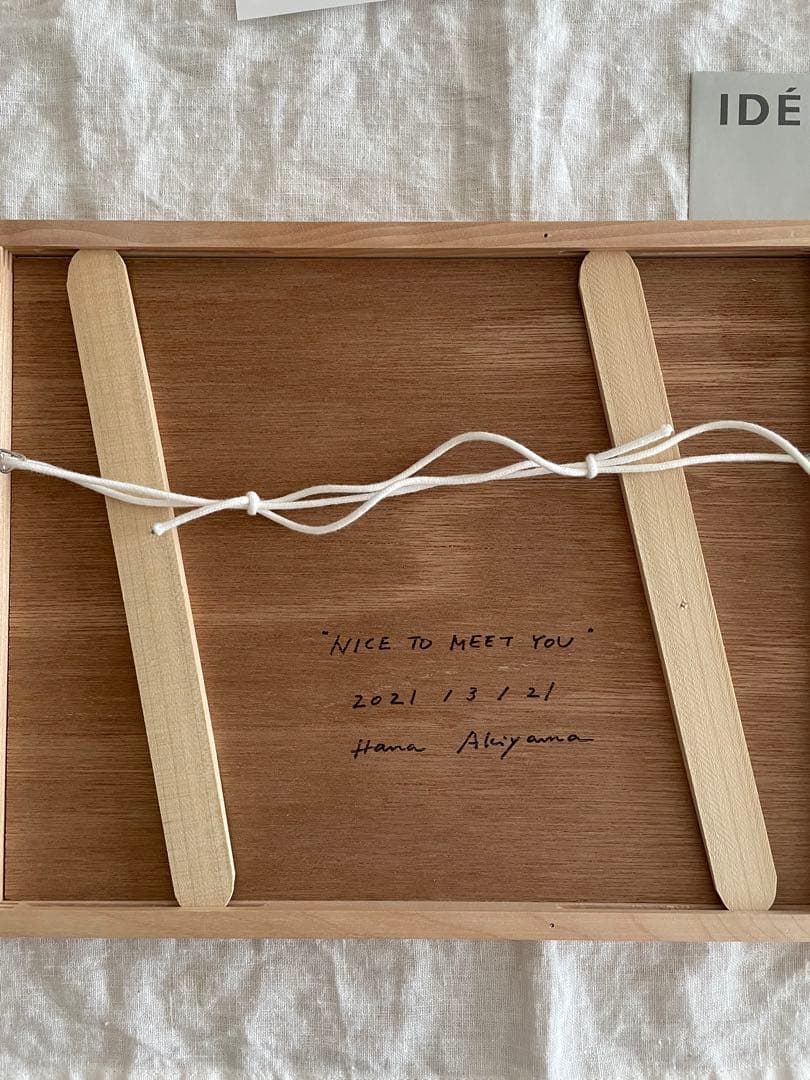 【再値下げ】一点物 秋山花 Hana Akiyama イデー 直筆サイン入り