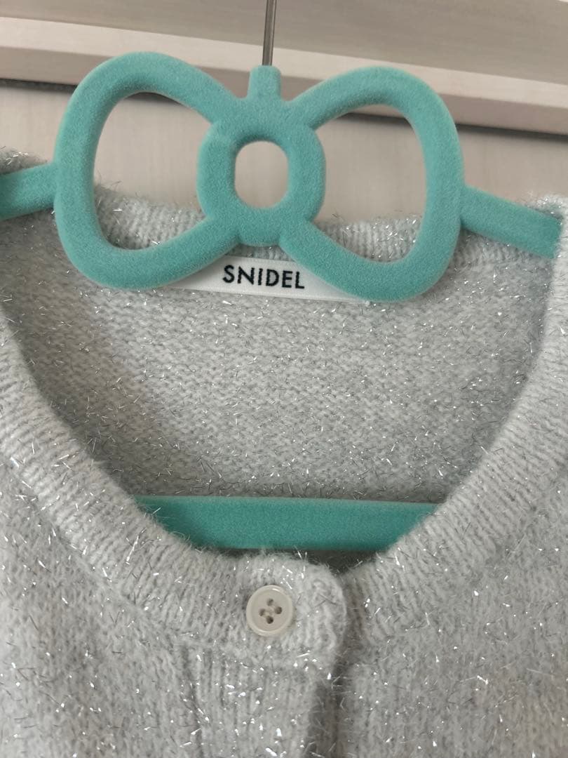 リボンモチーフカーディガン　snidel