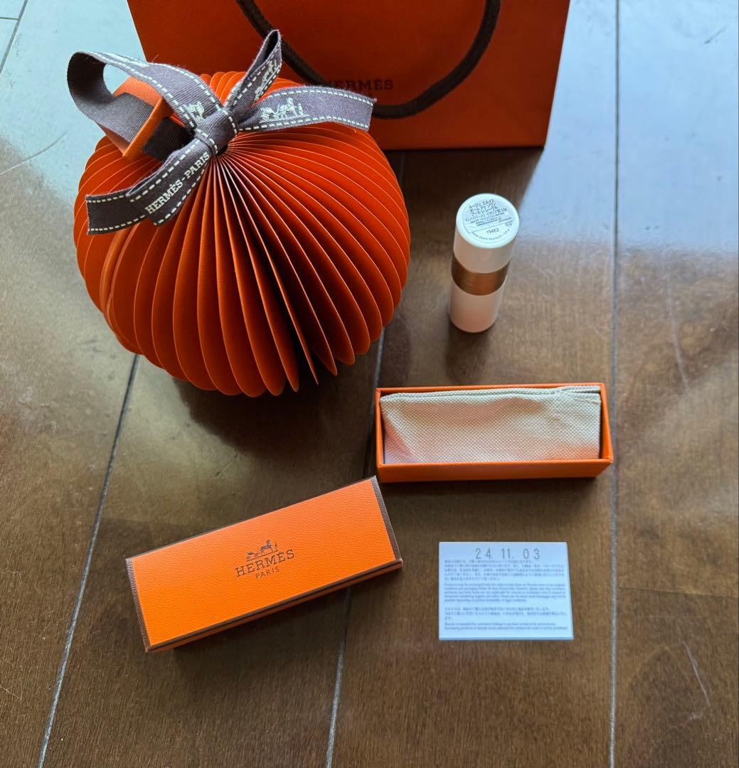 2024年 HERMES ホリデー限定 オランジュアンフェットボームドゥソワン