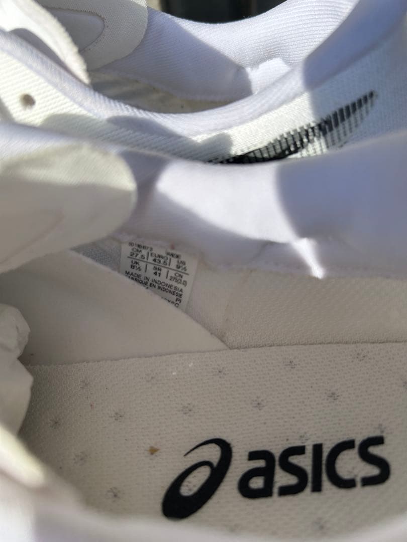 アシックス マジックスピード4 白 ワイド 27.5cm (箱無し)