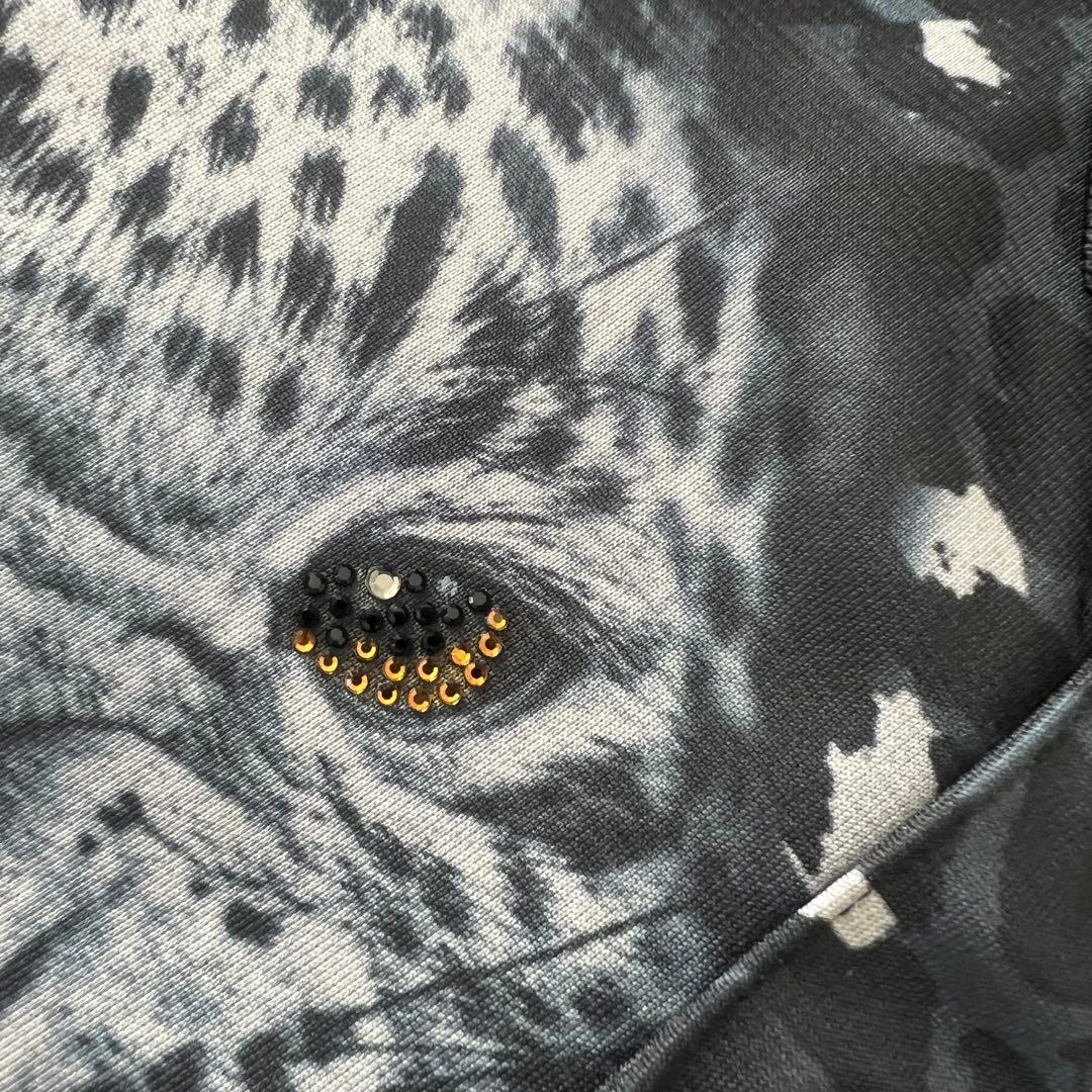 Russeluno ラッセルノ　ヒョウ柄　レオパード　ポロシャツ　メンズ　ゴルフ