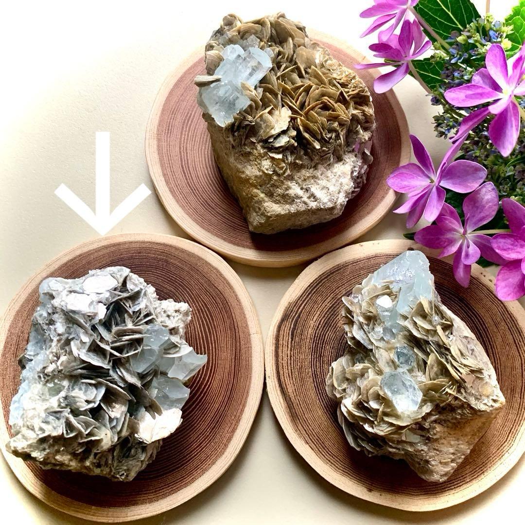 アクアマリン×モスコバイト共生標本-12