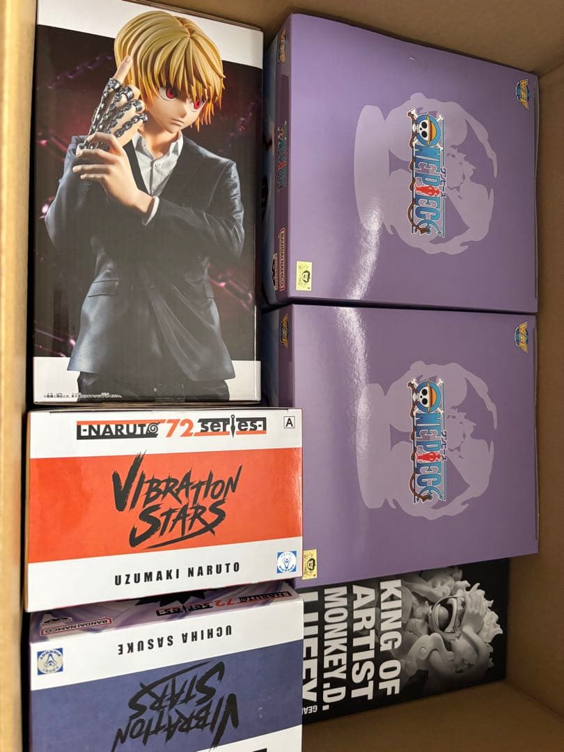 ワンピース、ナルト、ハンターハンターフィギュア6点まとめ売り