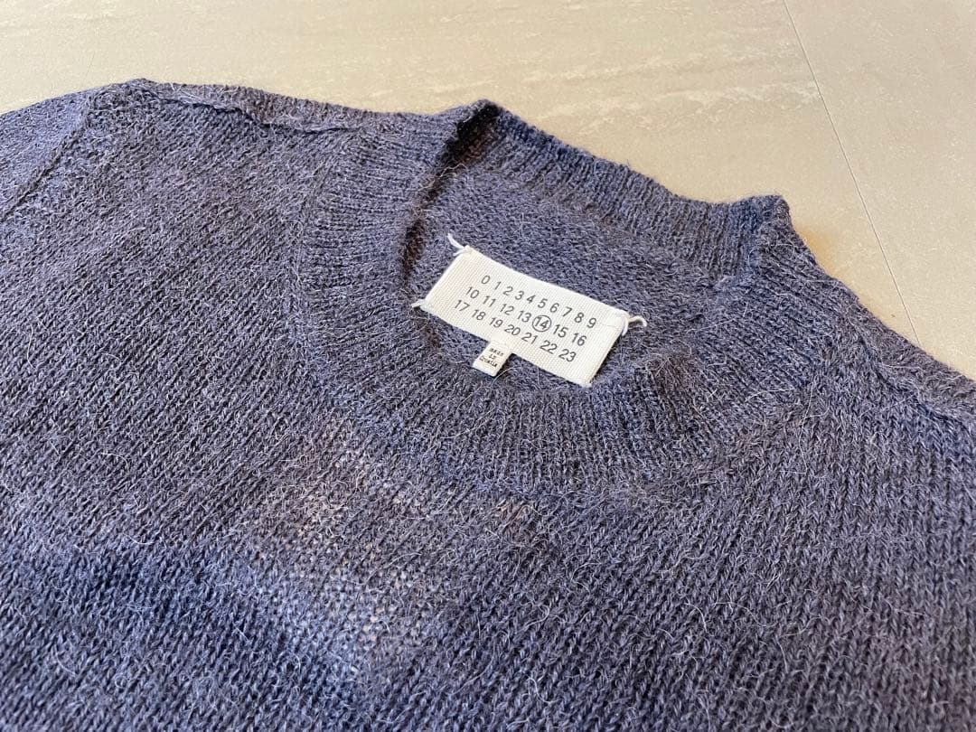 メゾンマルジェラ　アルパカ　フィッシャーマンニット レプリカ　グレー