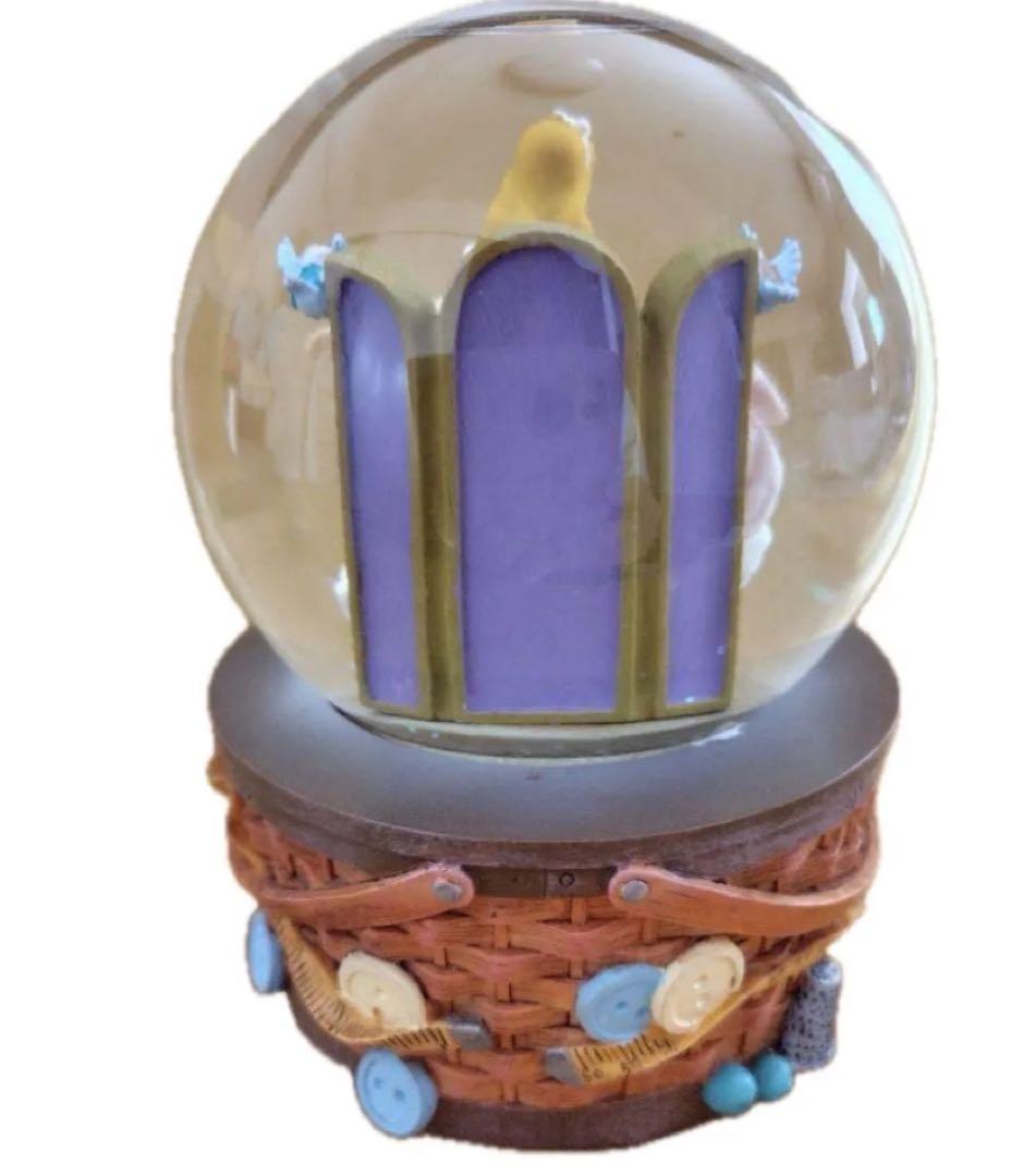 シンデレラ　青い鳥　ピンクドレス　レア　ディズニー　スノードーム　オルゴール