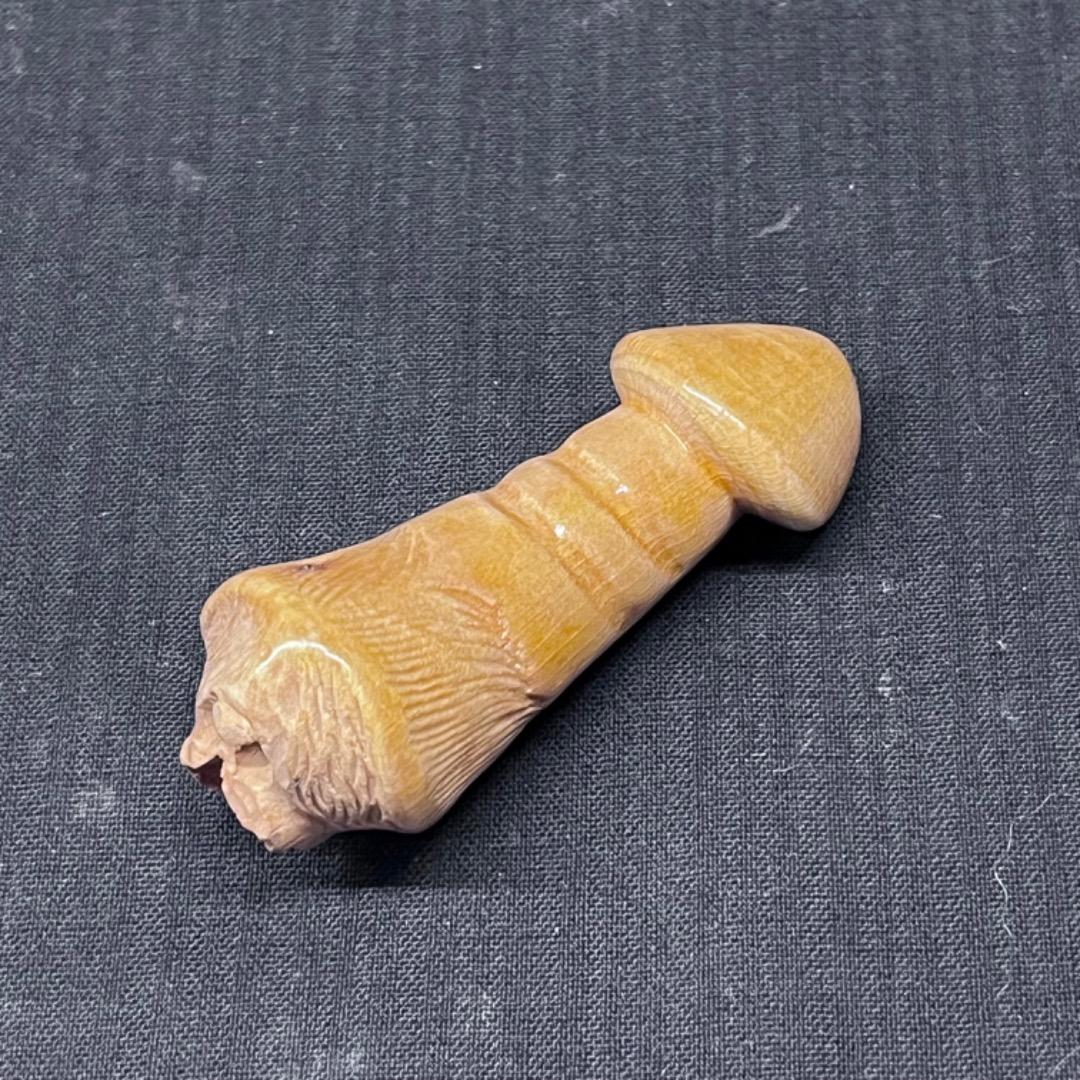 ▽Ba左1037 春画 木製 パイプ 喫煙グッズ 保管品