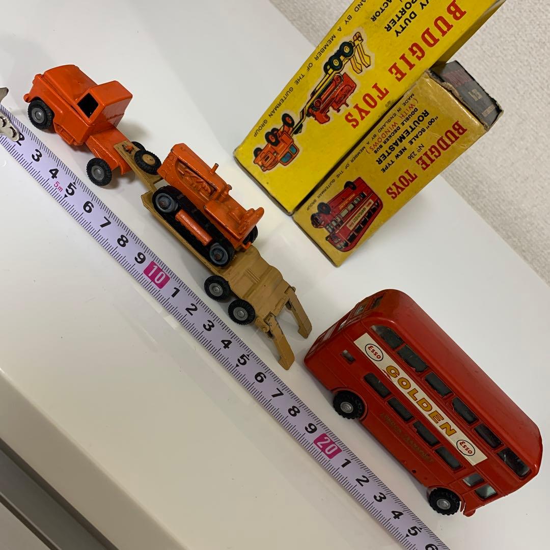 ビンテージ品　バッジートイ　BUDGIE TOYS イギリス製　トラクター　バス