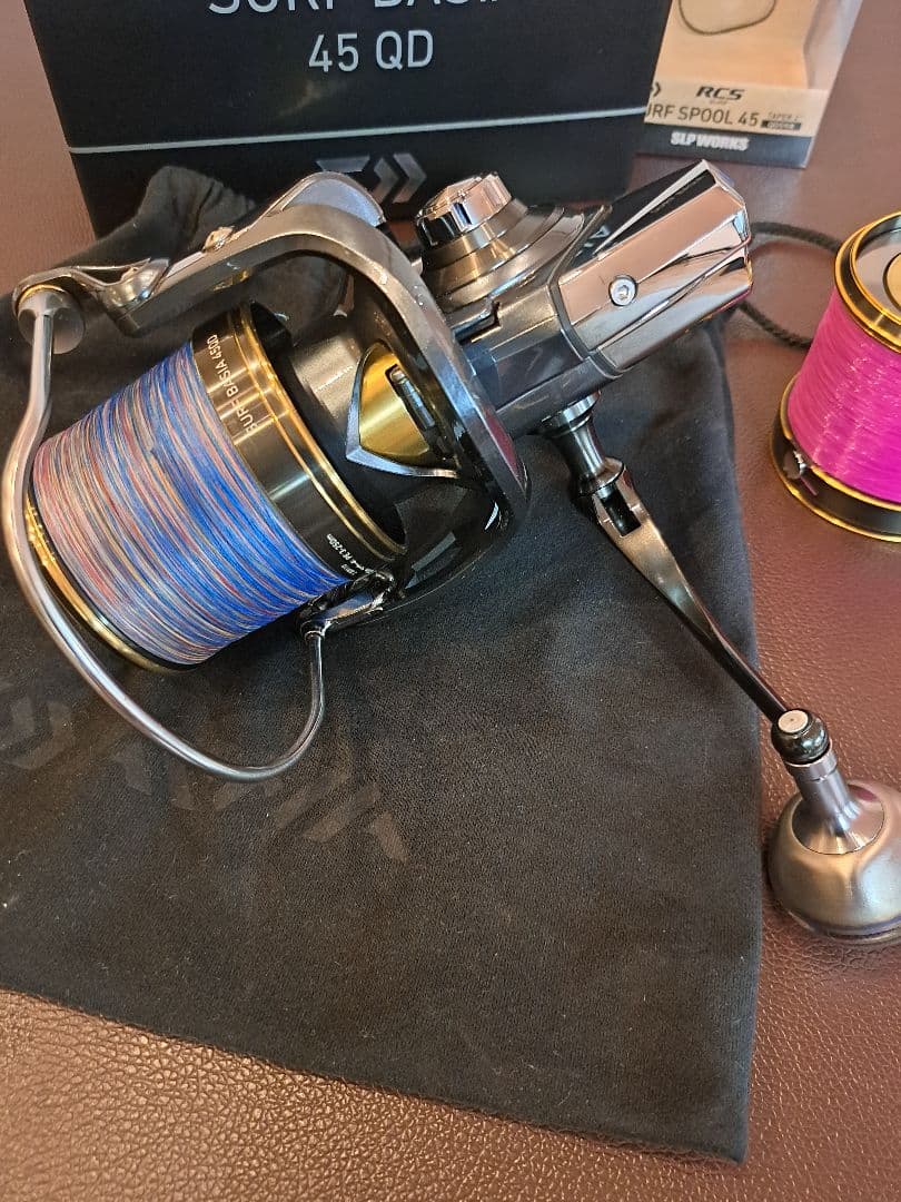 [状態良]ダイワ 21サーフベーシア45QD RCSサーフスプール付きゴメクサス