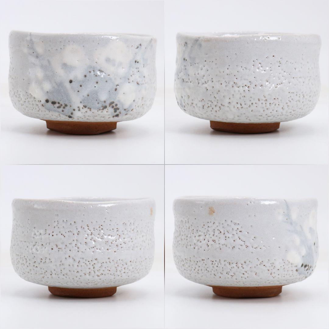 人間国宝 荒川豊蔵作 志野茶碗 茶道具 共箱共布　AW890　T1