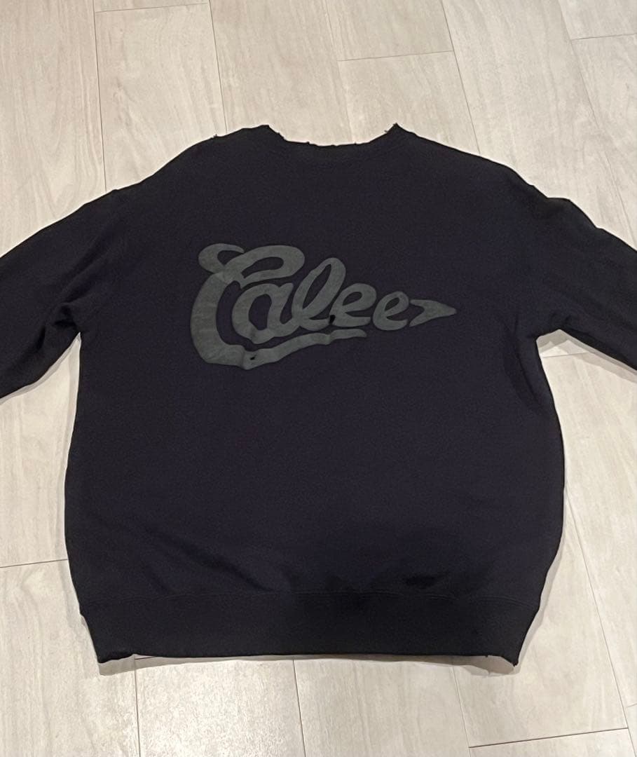CALEE FOAMING LOGO CREW NECK SW M 山田蓮
