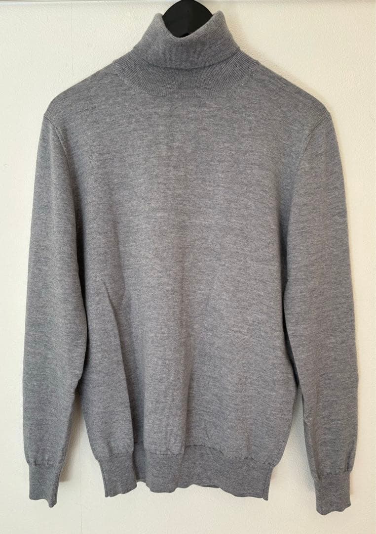 48 クルチアーニ CRUCIANIタートルネック ニット ライトグレー