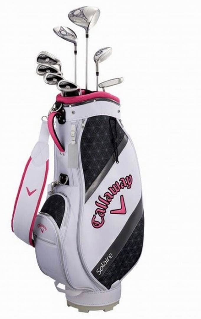 新品　Callaway キャディバッグ ホワイト/ブラック/ピンク