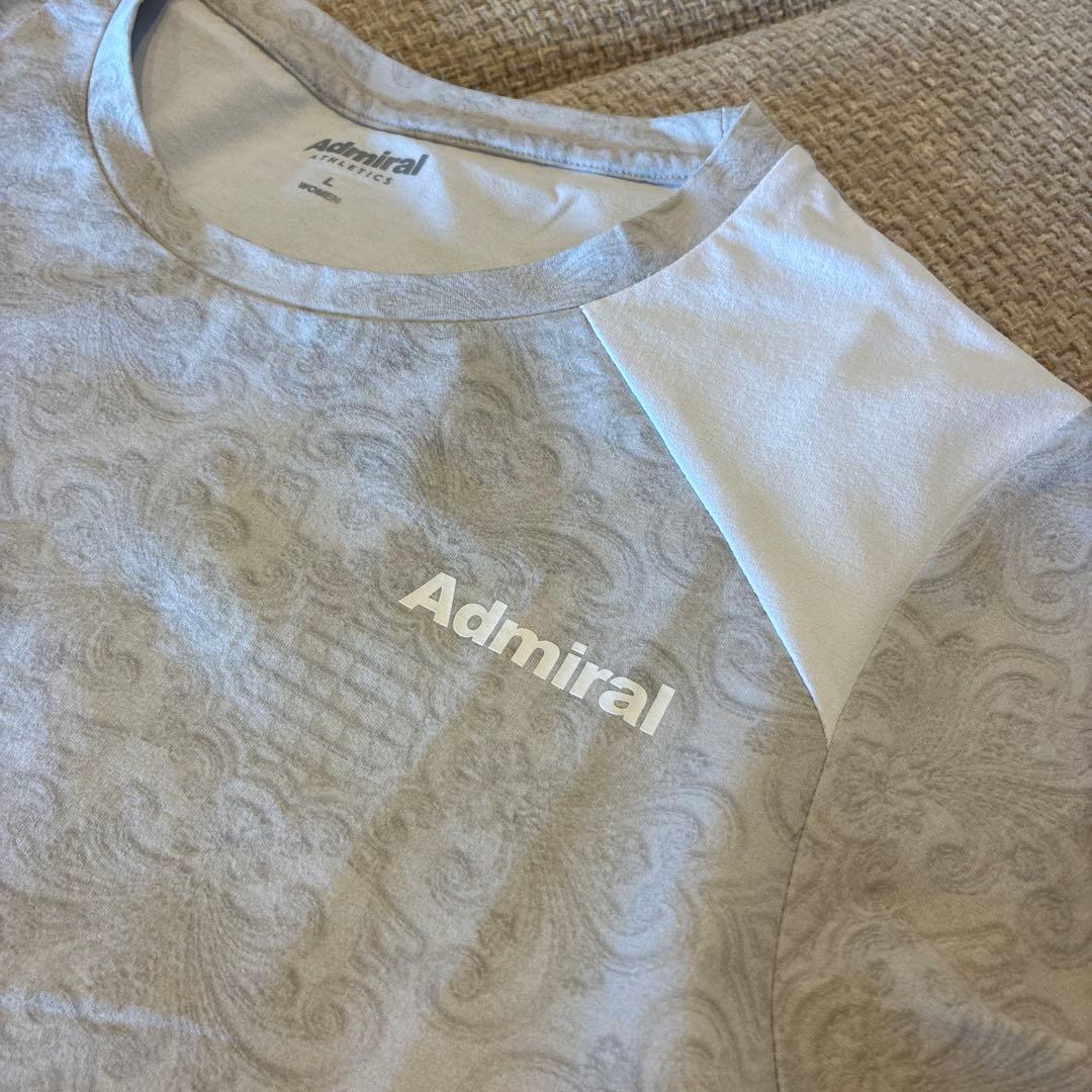 Admiral テニスウェア セット Lサイズ ホワイト/グレー