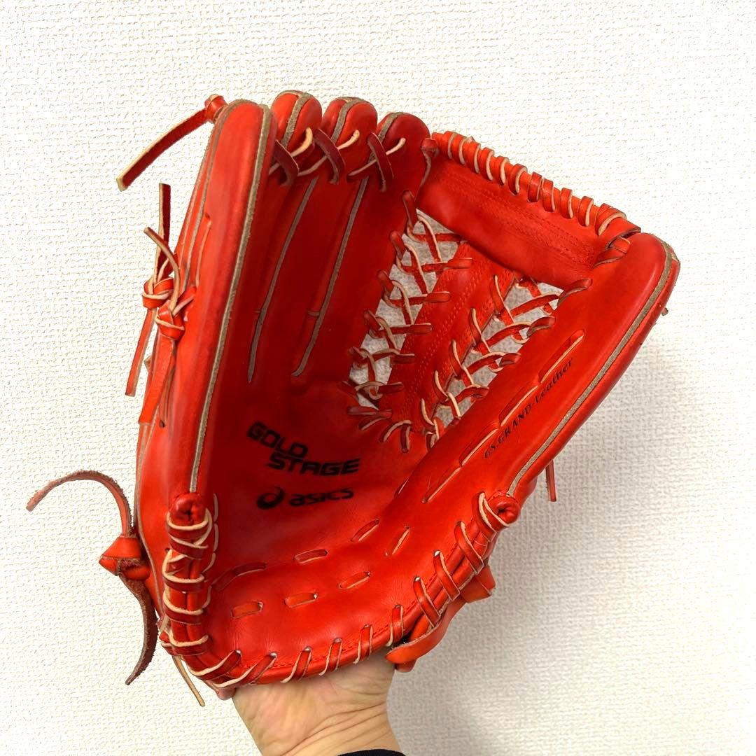 771 アシックス ゴールドステージ 極美品 硬式 外野手用グローブ 左投げ