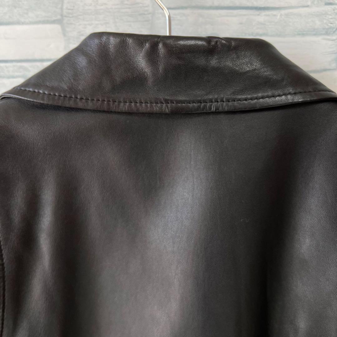 UNITED ARROWS⭐️本革ダブルライダースジャケット、黒色、サイズ40