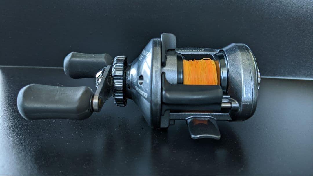 【１回使用美品】シマノ チヌマチック1001XT※左巻【替スプール付】※画像あり