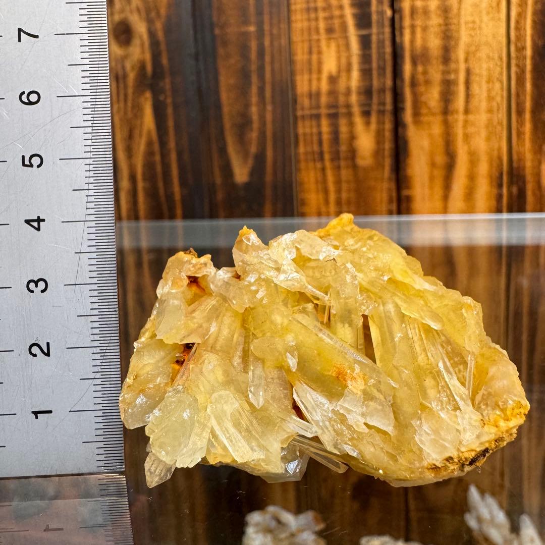 レモン水晶 クラスター 国産鉱物 奈良 希少