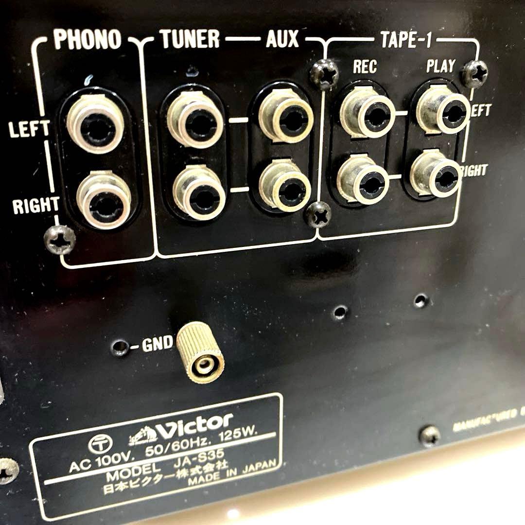 ②Victor プリメインアンプJA-S35 ビクター パワーメーターLED