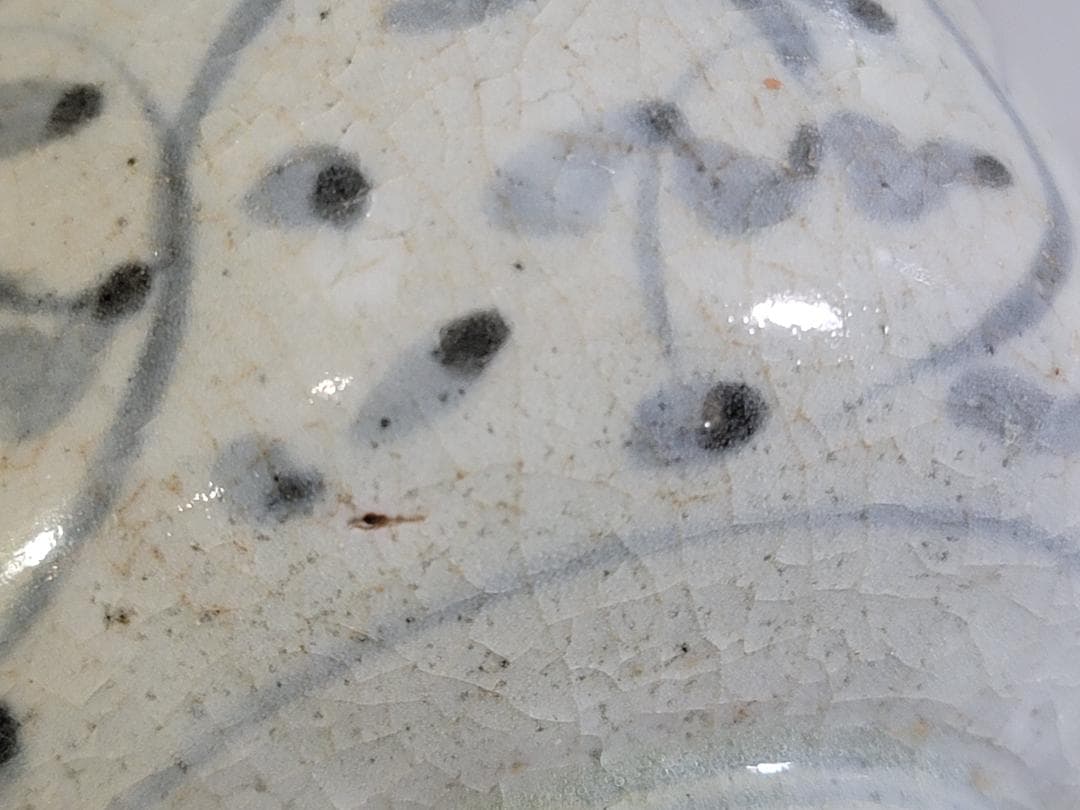 茶道具 古伊万里 染付 茶碗 古美術 DT476