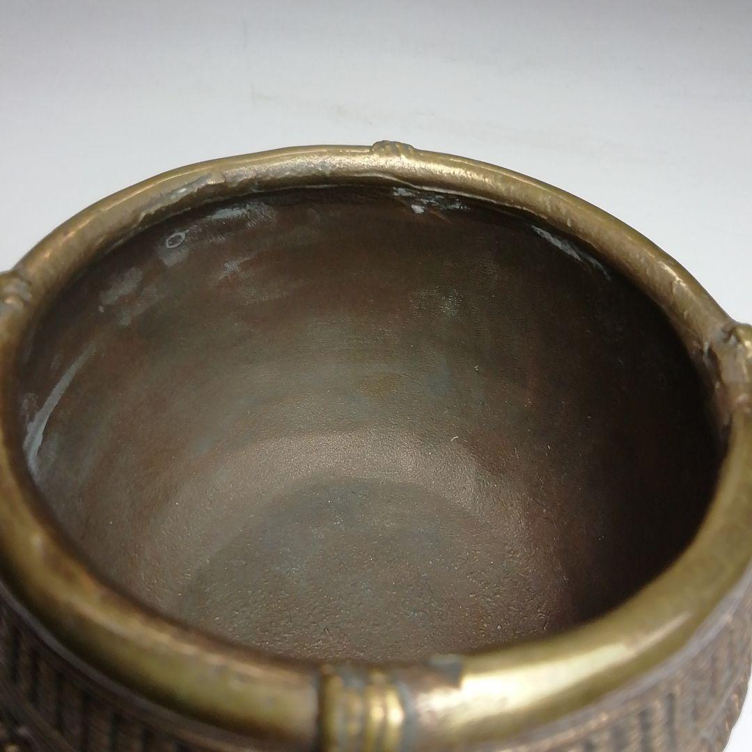 Ｓ５７９　蓋置　『印度産　佛器蓋置』『永田宗伴　箱書』『銅製』　共箱　茶道具