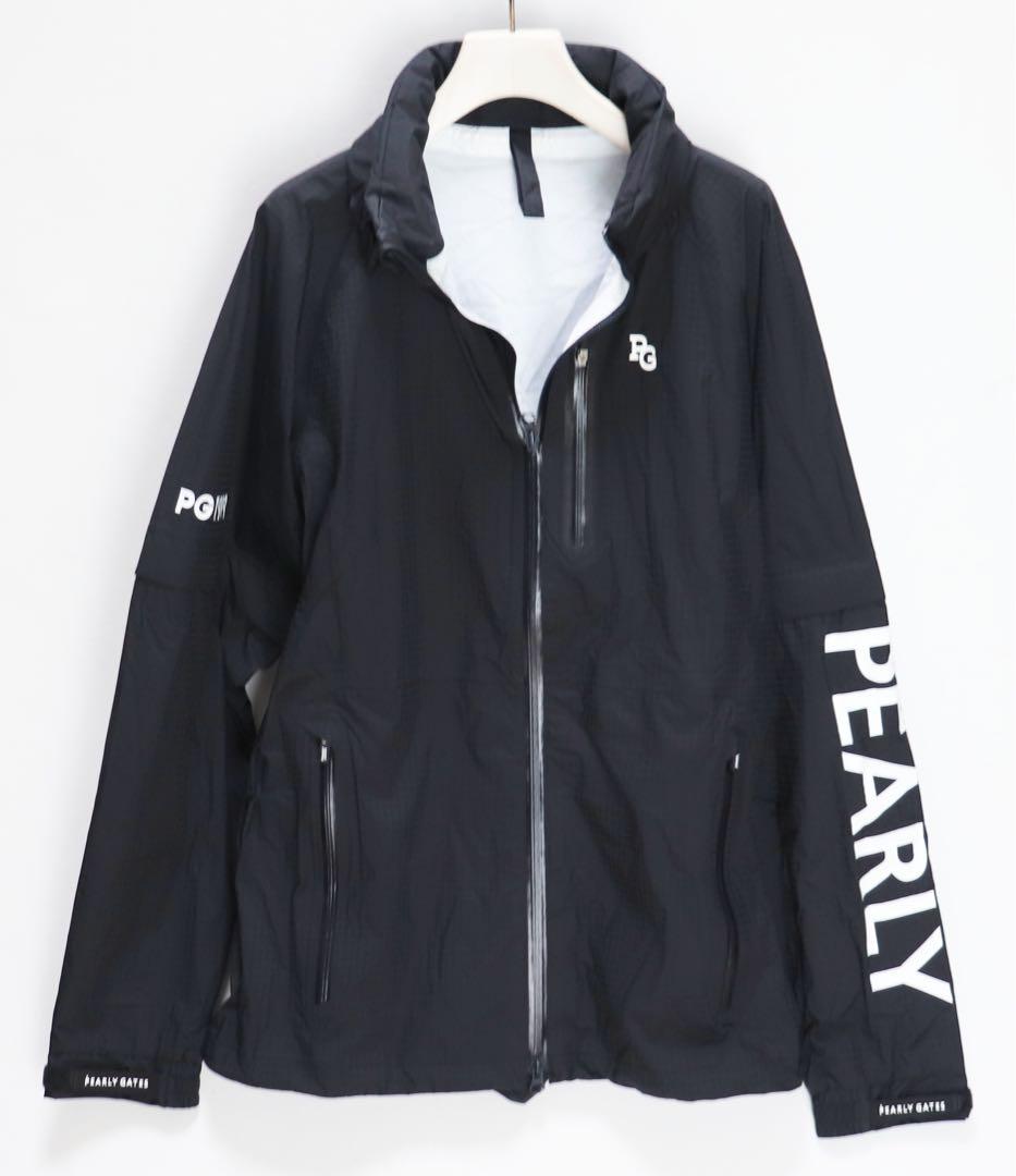 《パーリーゲイツ》新品 2Way高機能防水性ブルゾン レインウェア 4(M)