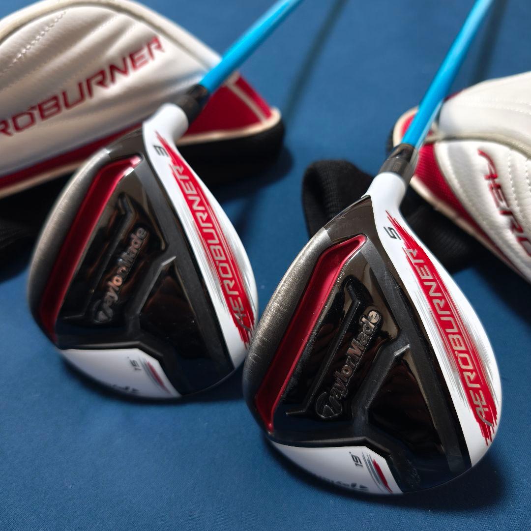 テーラーメイド ／ エアロバーナー FW 3番＋5番セット ATTAS6☆ 6S