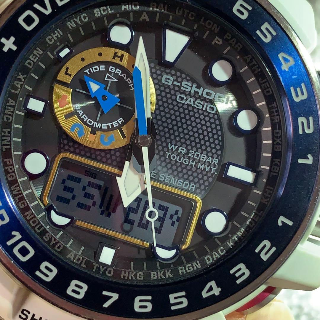 時計 G-SHOCK Gulfmaster GWN 1000 WHITE/GOLD