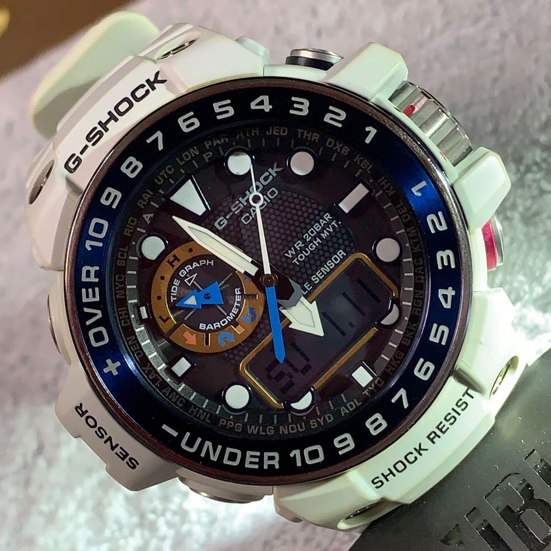 時計 G-SHOCK Gulfmaster GWN 1000 WHITE/GOLD