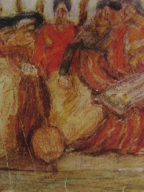 青木　繁【春】、年代物、希少画集画、状態良好、新品高級額装付