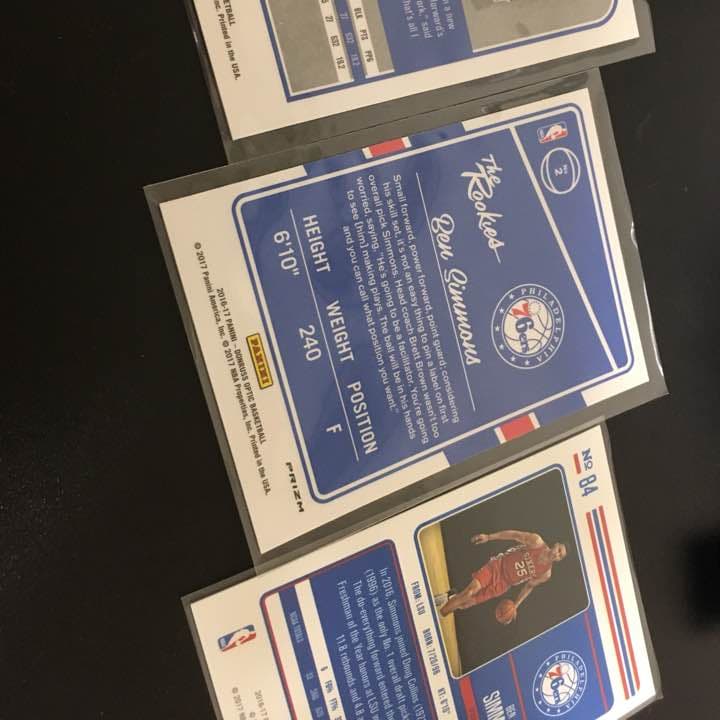 panini  Ben Simmons ベンシモンズ  ルーキー・プリズムカード