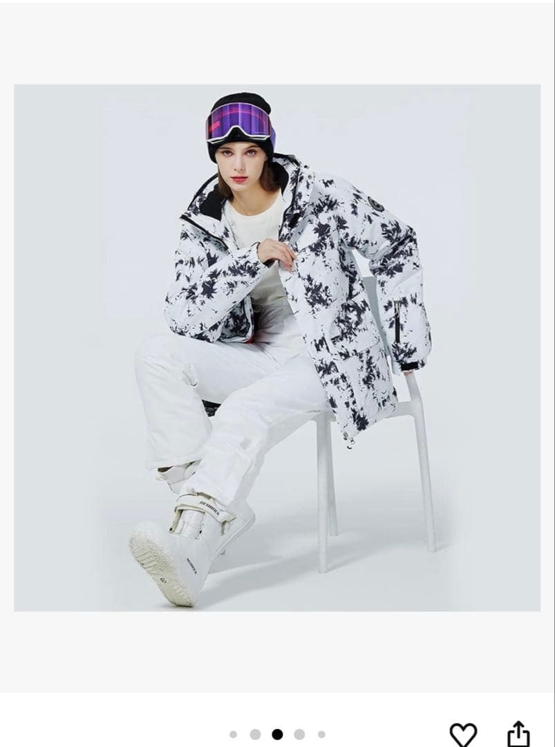 タグ付き　スキーウェア 上下セット　ボード　ユニセックス