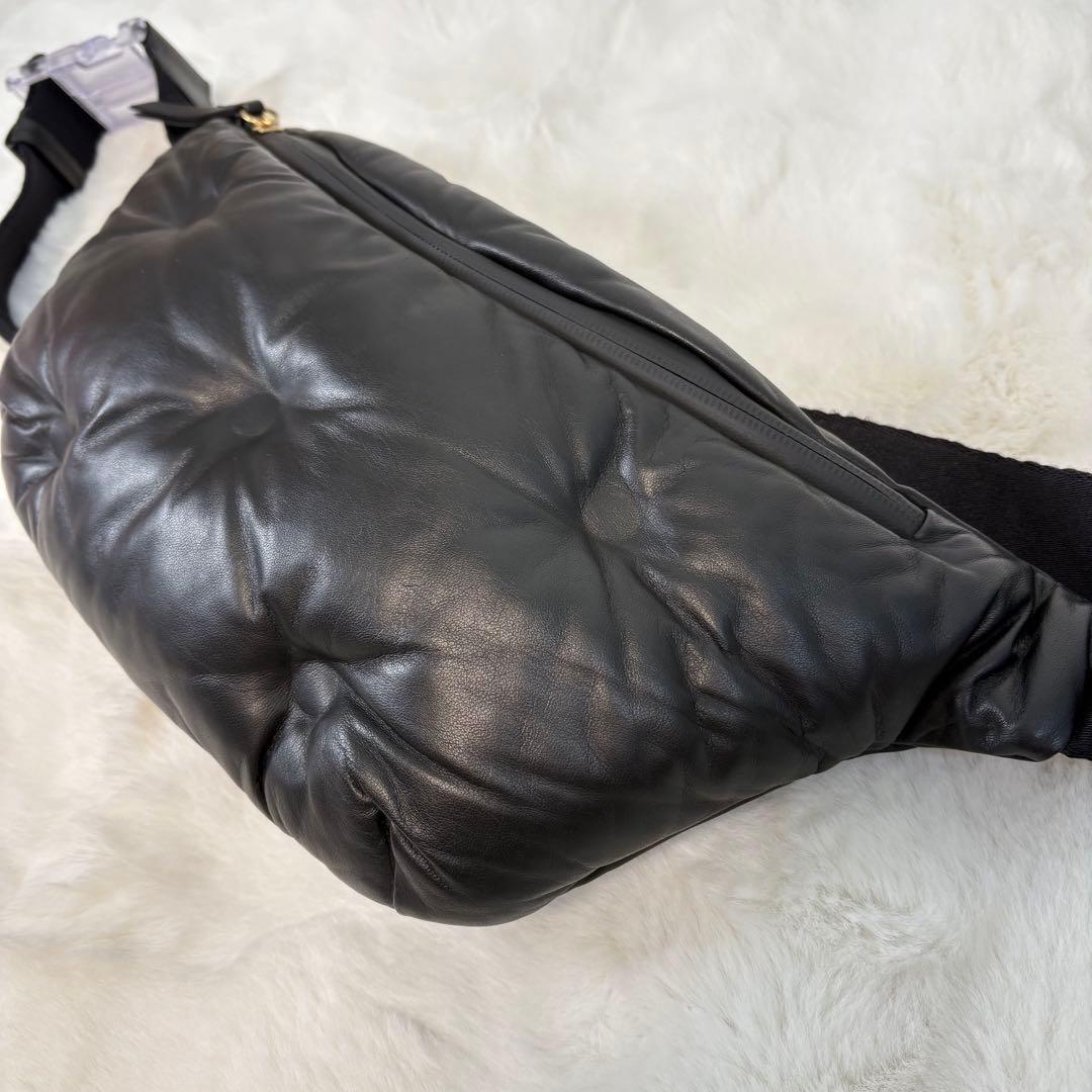 美品 メゾンマルジェラ グラムスラム レザー ボディバッグ ウエストポーチ