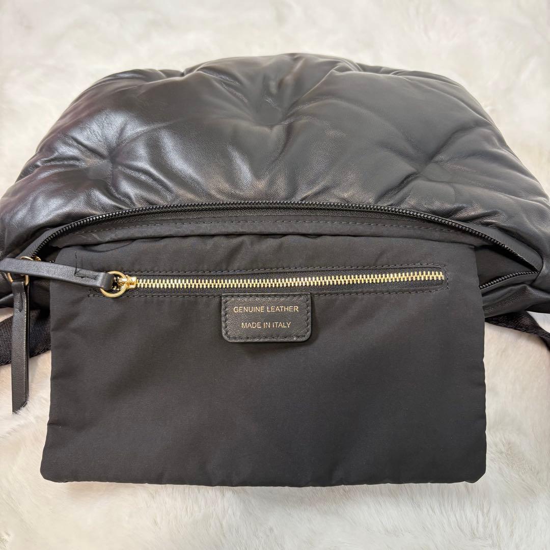 美品 メゾンマルジェラ グラムスラム レザー ボディバッグ ウエストポーチ