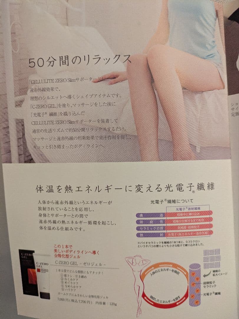 セルライトゼロ 脚用 ロングサポーター 光電子®️