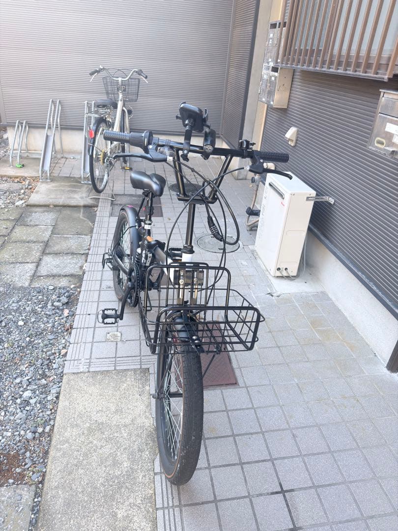 折りたたみ自転車 ホワイト・ブラック