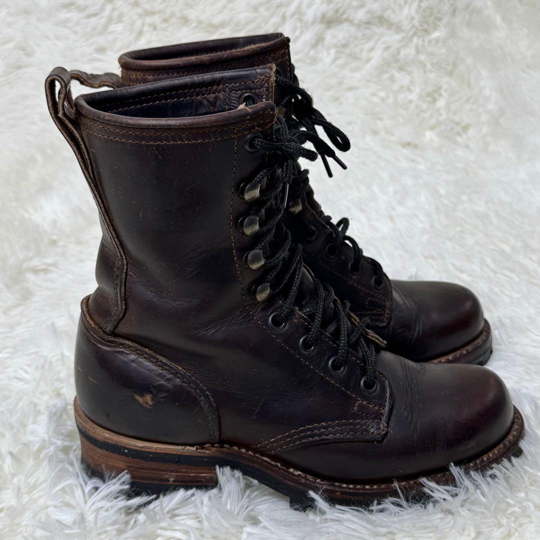 【希少・USA製】FRYE フライ ロガーブーツ 6M（24cm）ビブラムソール