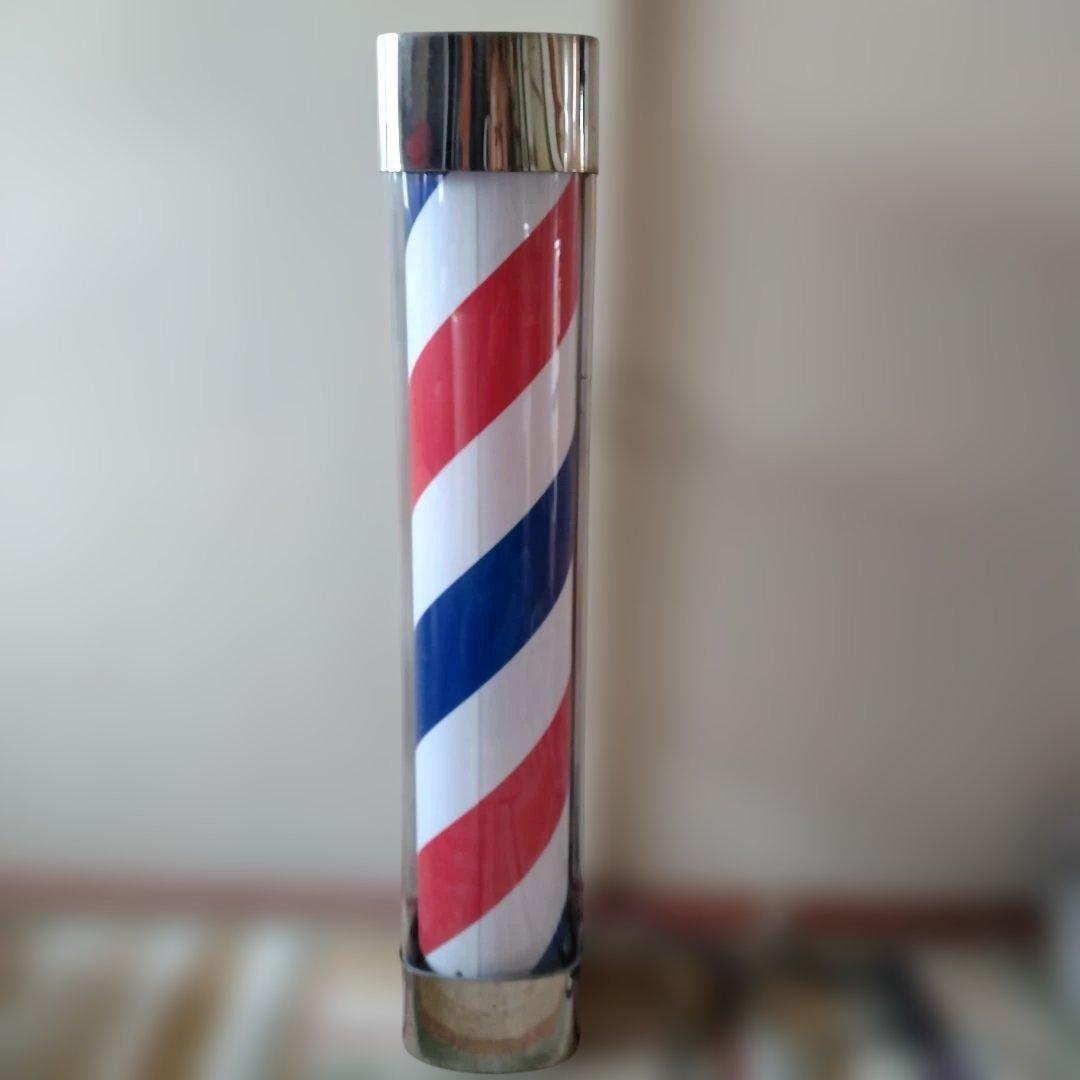 バーバーポール 赤・白・青 壁掛け式　引き取り希望