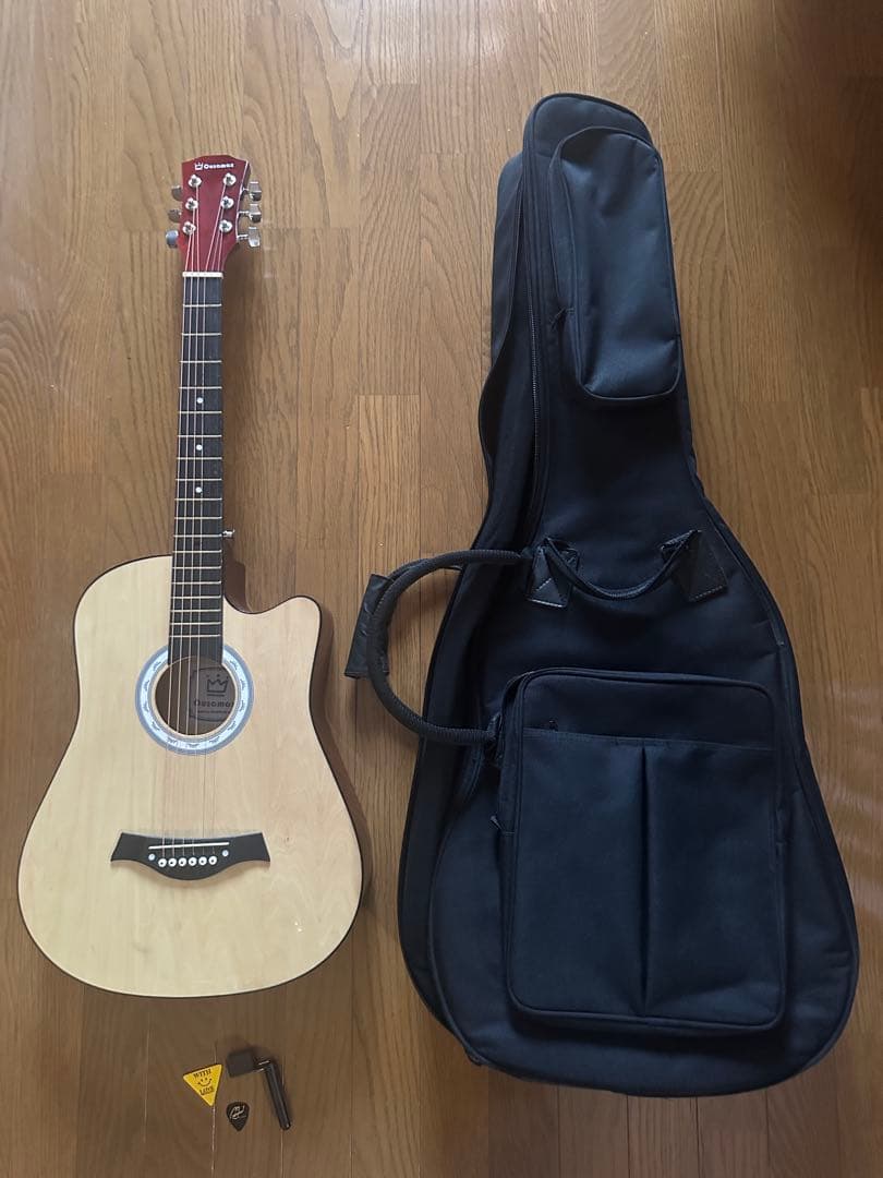 アコースティックギター スプルースボディ ケース付き