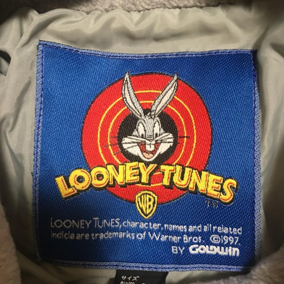 90s LOONEY TUNES キッズ スキーウェア 160 古着 上下