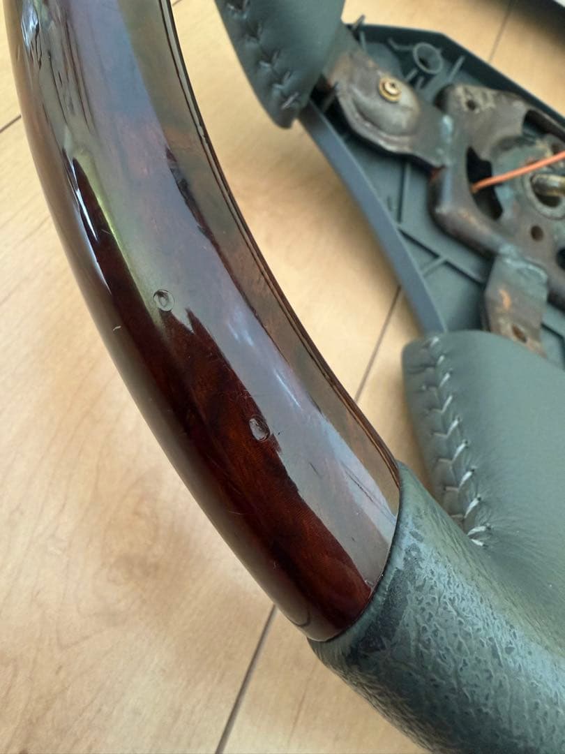 ゴリラ　トヨタ　ランドクルーザー70 ステアリング　ウッドレザーハンドル