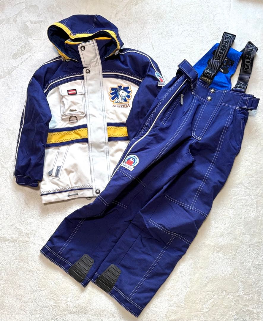 オーストリア代表 スキーチーム スキーウェア スヌーピー L アシックス 日本製