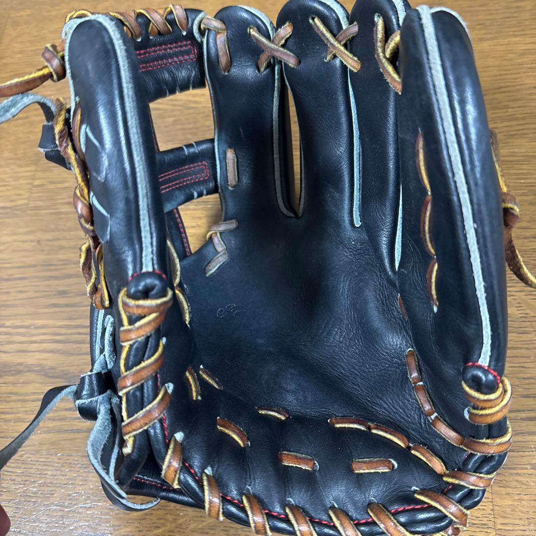 リュウ　ryu グローブ　硬式　グラブ　内野手　ブラック