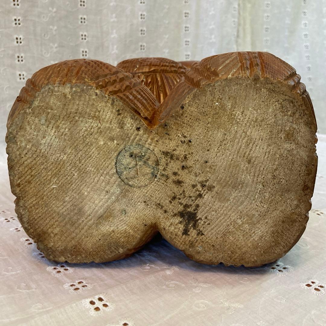 【木製品】七福神 俵に乗った大黒様　＊used