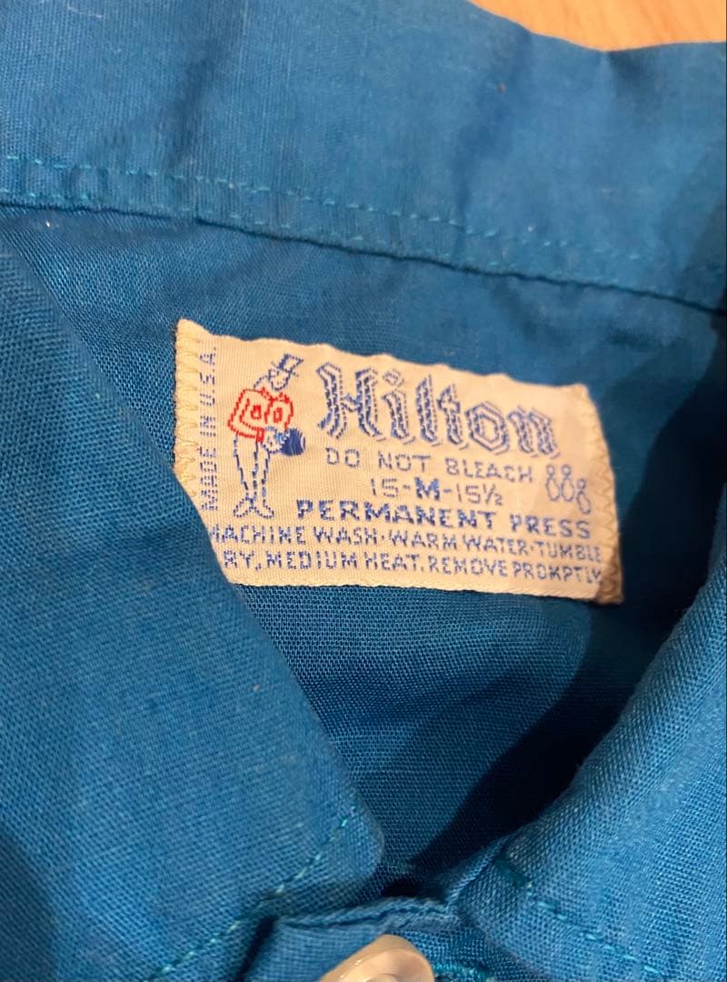 【70s】Hilton ボウリングシャツ